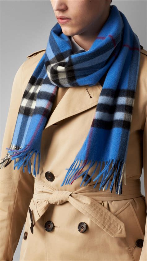 burberry blue wool scarf|Burberry scarf 50 cashmere wool.